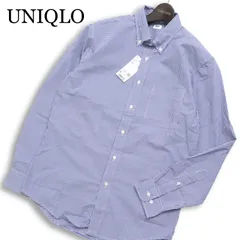 【新品 未使用】 UNIQLO ユニクロ 通年 EFC ブロード★ 長袖 ボタンダウン ギンガム チェック シャツ Sz.S メンズ