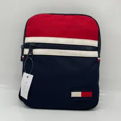 BN8645□Tommy Hilfiger ネイビー ショルダーバッグ 縦型 ナイロン