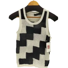 カルヴェン CARVEN ブロックパターンメッシュニットタンクトップ レディース JPN：S のサムネイル
