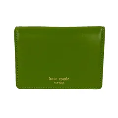 Kate spade(ケイトスペード) パスケース美品  - PWRU0060 グリーン レザー