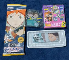 及川・岩泉 バッグマスコット キーホルダー ロング缶バッジ まとめ ハイキュー 古典 未開封