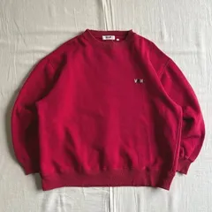 80～90s　vintage　ヴィンテージ古着　VAN JAC　ヴァンヂャケット　ワンポイントロゴ刺繍　短丈スウェット　レッド　赤　一点物　M　Y2K　アメカジ　C-BOY　one-point print logo embroidery sweat shirtのサムネイル