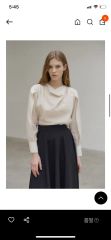 Acka drape puff sleeve tops - メルカリ
