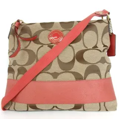 COACH コーチ シグネチャー  ショルダーバッグ キャンバス レザー 19-103(9)