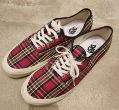 未使用級】VANS オーセンティック アナハイム 厚底 チェック 29.5 