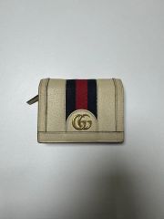 ミ*ミ様 GUCCI 財布 オフィディアジップアラウンドウォレットホワイト