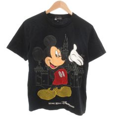 ディズニー ミッキー ビッグバンドビート Tシャツ BBB ドラム 黒 L