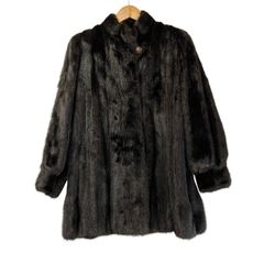 本毛皮☆SAGA MINK グラマミンク ファーコート なめし柔らか◎ 黒 15