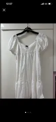 H&M 白 エンブロイダリー ONE PIECE XXS