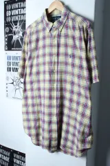 (L-2XL) ポロラルフローレン 半袖 シャツ オーバーサイズ CHECK - 17E5D
