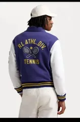 POLO RALPH LAUREN ポロラルフローレン テニス スタジャン レターマン ジャケット L 新品