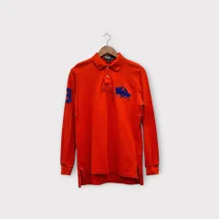 M POLO RALPH LAUREN(ポロラルフローレン) ビックポニー ラグビー カラーTシャツ メンズ M