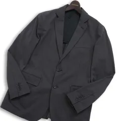 P.S.FA パーフェクトスーツファクトリー 通年 背抜き ストレッチ★ アンコン テーラード ジャケット Sz.L メンズ 灰 グレーのサムネイル