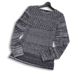 semantic design セマンティック デザイン 通年 ダイヤ柄 杢調★ セーター ニット Sz.M メンズのサムネイル