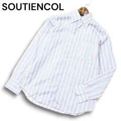 SOUTIENCOL スティアンコル 通年★ 長袖 ストライプ ボタンダウン シャツ Sz.1 メンズのサムネイル