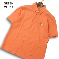 GREEN CLUBS グリーンクラブ 春夏 バッグスバニー刺繍★ 半袖 ボタンダウン ポロシャツ Sz.3 メンズ 日本製のサムネイル
