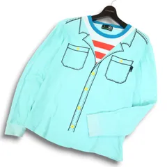 MxMxM マジカルモッシュミスフィッツ 通年 トロンプルイユ★ だまし絵プリント スウェット トレーナー Sz.L メンズのサムネイル