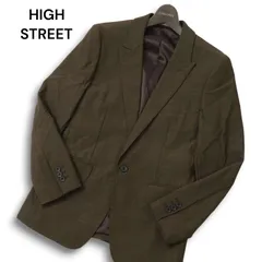 22ss HIGH STREET ハイストリート 通年 総裏 ストレッチ★ジャガード デザイン ボーダー テーラード ジャケット Sz.S メンズのサムネイル