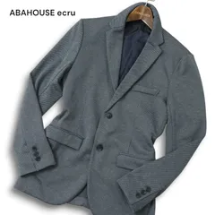 ABAHOUSE ecru アバハウス エクリュ 通年★ スリム アンコン テーラード ジャケット Sz.46 メンズ