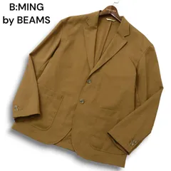 21AW B:MING by BEAMS ビームス NOMAD 春夏 ストレッチ★ テーラード シングル アンコン ジャケット Sz.46 メンズのサムネイル