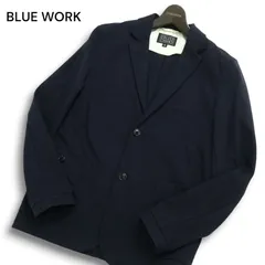 BLUE WORK ブルーワーク トゥモローランド 通年★ テーラード シングル 2B ジャケット Sz.XS メンズ 紺 日本製のサムネイル