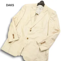 DAKS ダックス 通年 絹 シルク混★ 千鳥格子 ハウンドトゥース テーラード ジャケット ブレザー Sz.A7 メンズ 日本製のサムネイル