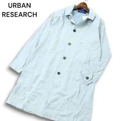 【新品 未使用】 URBAN RESEARCH アーバンリサーチ 通年★ ドット ジャガード デニム ショップコート Sz.38 メンズのサムネイル