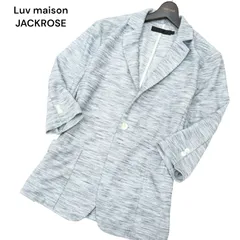 Luv maison JACKROSE ジャックローズ 春夏 7分袖 アンコン テーラード ジャケット 霜降り カーディガン Sz.46　メンズのサムネイル