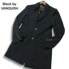 Black by VANQUISH ヴァンキッシュ 通年★ チェスター コート ジャケット Sz.M　メンズ ネイビーのサムネイル