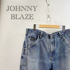 JOHNNY BLAZE ジョニーブレイズ 光沢デニムbboy サイズ36 極太 - メルカリ