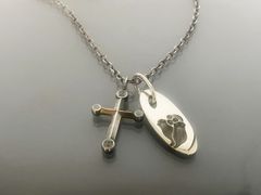 超レア ジョージジェンセン ネックレス クロス261B チューリップ448 