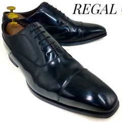 人気】REGAL リーガル ストレートチップ 黒 内羽根 09CR レザー - メルカリ