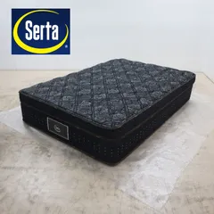 ◆展示品◆ Serta サータ グランドプレミアム ダブルベッド マットレス 7.7インチポケットコイル ピロートップ/ピローソフト 53万のサムネイル
