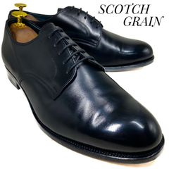 極美品】SCOTCH GRAIN スコッチグレイン 26 ストレートチップ 黒