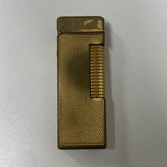 dunhill テクスチャーライター ゴールド - メルカリ