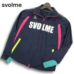 svolme スボルメ 通年 ビッグ ロゴ★ ジャージ トラック ジャケット ブルゾン Sz.S メンズ ネイビー サッカー フットサルのサムネイル