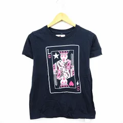 アンドエー and A Tシャツ カットソー ハート 丸首 半袖 コットン 綿 XS ネイビー 紺 /MT2のサムネイル