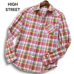 HIGH STREET ハイストリート 通年★ 長袖 ウエスタン チェック シャツ Sz.S メンズ 日本製のサムネイル
