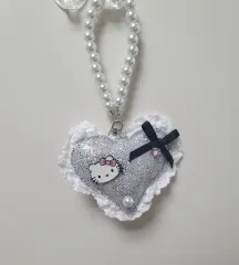ハローキティ ハート ビーズ キーホルダー スマートフォン バッグ アクセサリー