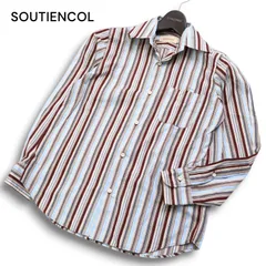 SOUTIENCOL スティアンコル 通年★ 長袖 ストライプ シャツ Sz.1 メンズ 日本製のサムネイル