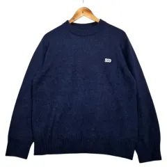 M Lee クルーネック ネイビ ニット(ONE万円ショップ)のサムネイル