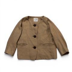 美品 kasurira カスリラ 備後絣 藍染め バンドカラー シャツ