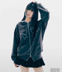 ruddycheeks ルディーチーク ribbon hoodie リボン - メルカリ