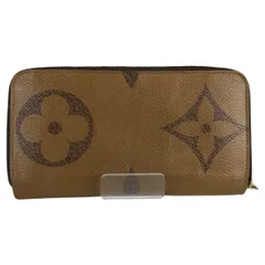 LOUIS VUITTON ルイヴィトン モノグラム・ジャイアント リバース ジッピーウォレット M69353 ブラウン