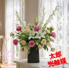 専用】 ホワイト胡蝶蘭 ピンクシンビジュームアレンジメント クレイ