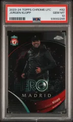 2023-24 TOPPS クロム LFC ユルゲン・クロップ PSA10 出品