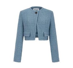 新品未使用 タグ付き VIA PARTE チェック柄 クロップドジャケット 40 