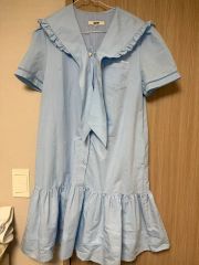 25年完売♡極美品✨ブルーレーベル ペプラム ブラウス リボン サックス 