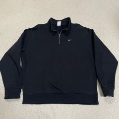 Nike ハーフジップ スウェット XXL ブラック - メルカリ