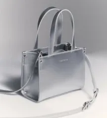 (新品)ジルスチュアート トートバッグ クロスバック シルバー
